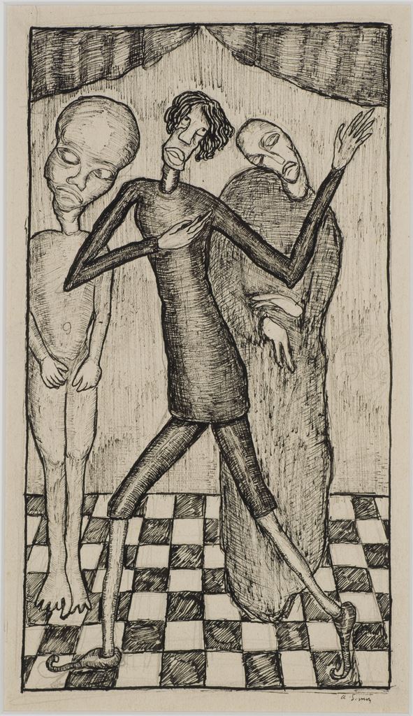 Armand Simon Sans titre
Encre de chine sur papier, 25,4 x 16,3 cm 
mba. 266/dation
Photo : A. Breyer
